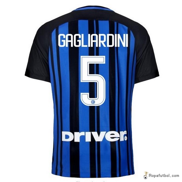 Camiseta Inter de Milán Replica Primera Ropa Gagliardini 2017/18